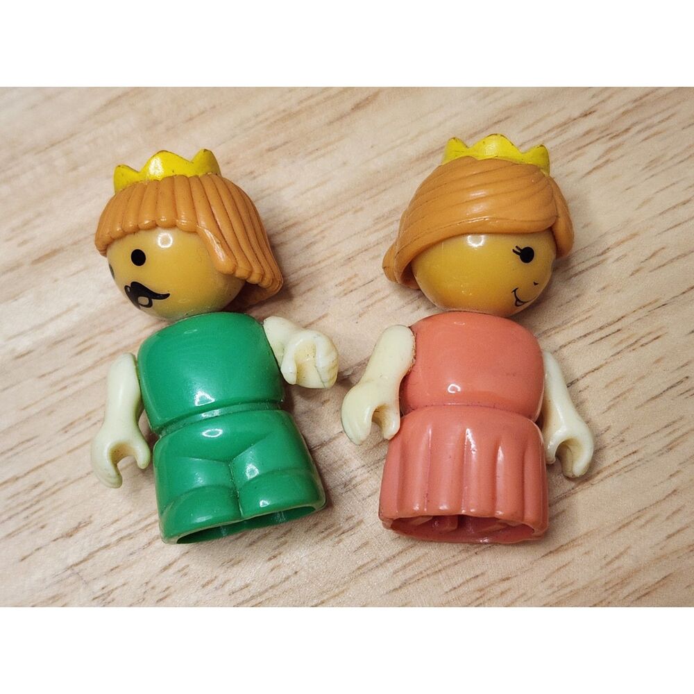 Playskool Lil Playmates King & Queen Figures Vintage 1980s Preschool Toys